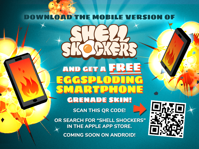 Get Shell Shockers Mobile app!